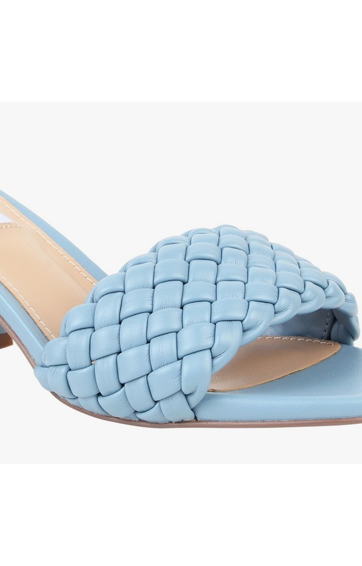 Aspyn Blue Heel Sandals