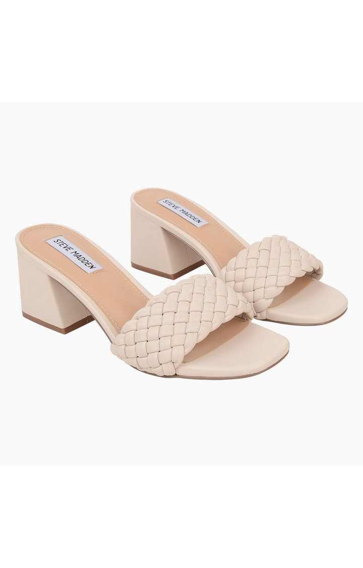 Aspyn White Heel Sandals