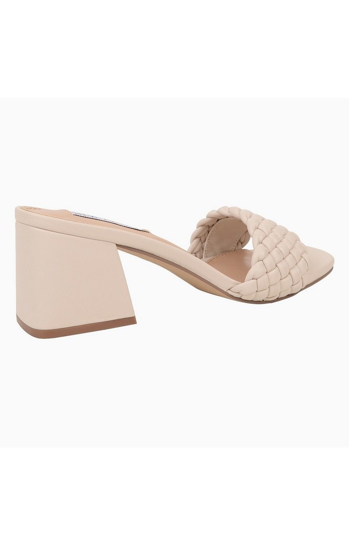 Aspyn White Heel Sandals