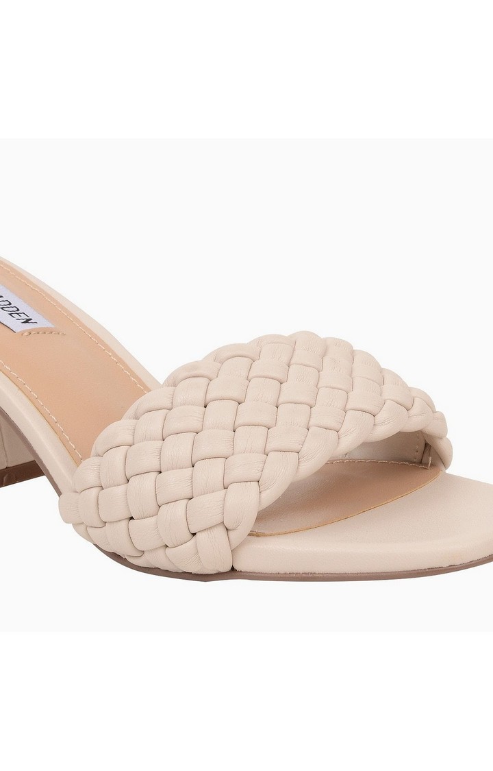 Aspyn White Heel Sandals
