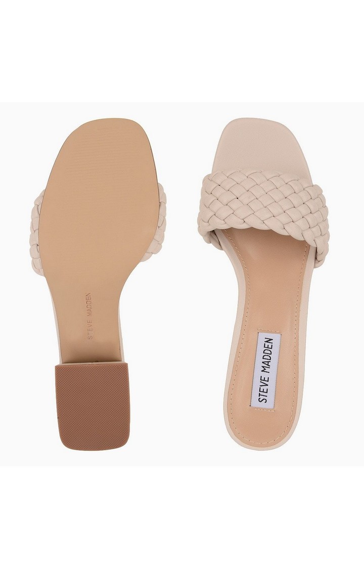 Aspyn White Heel Sandals