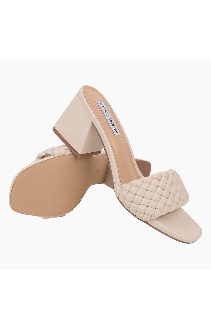 Aspyn White Heel Sandals
