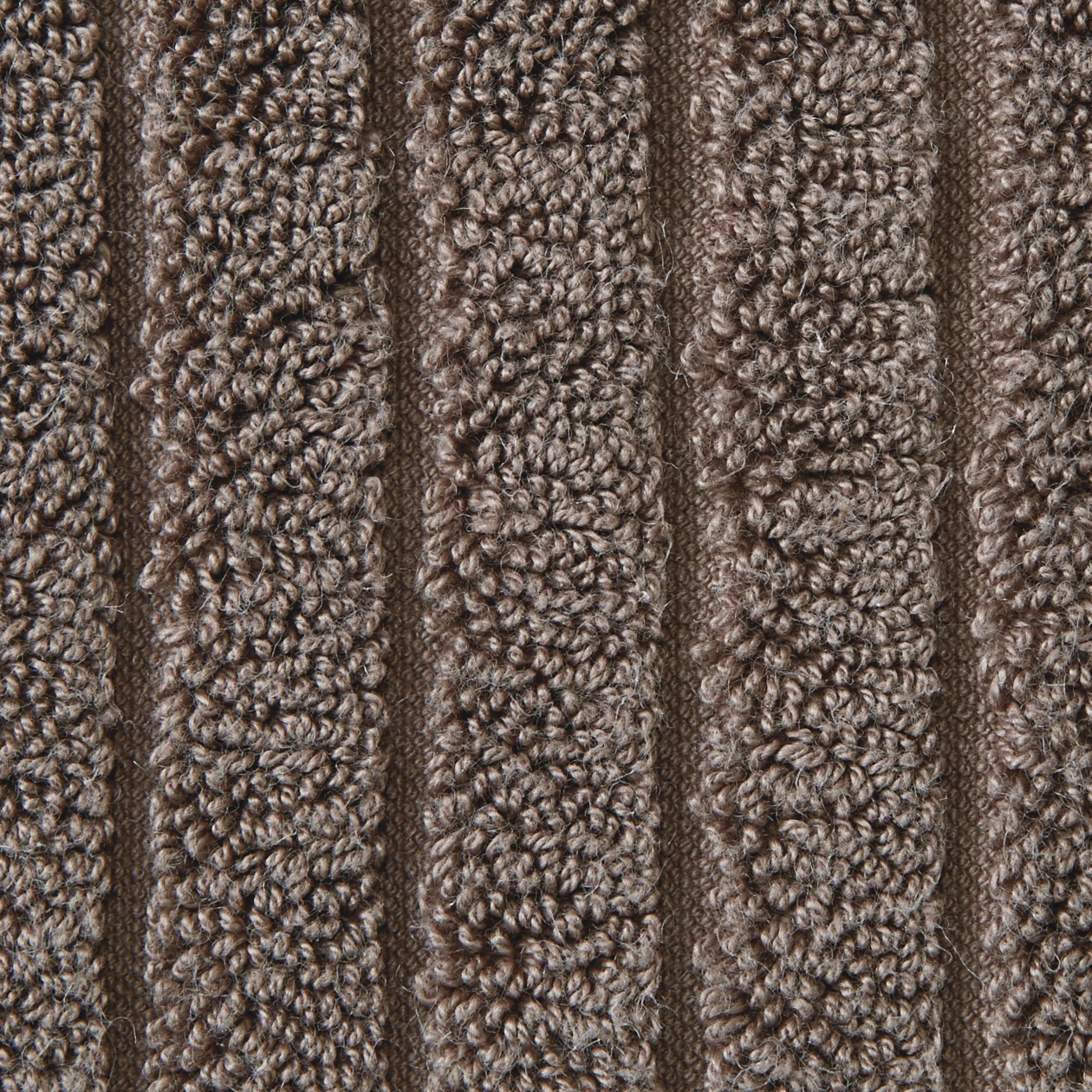 COTTON LINEN BATH MAT S BROWN