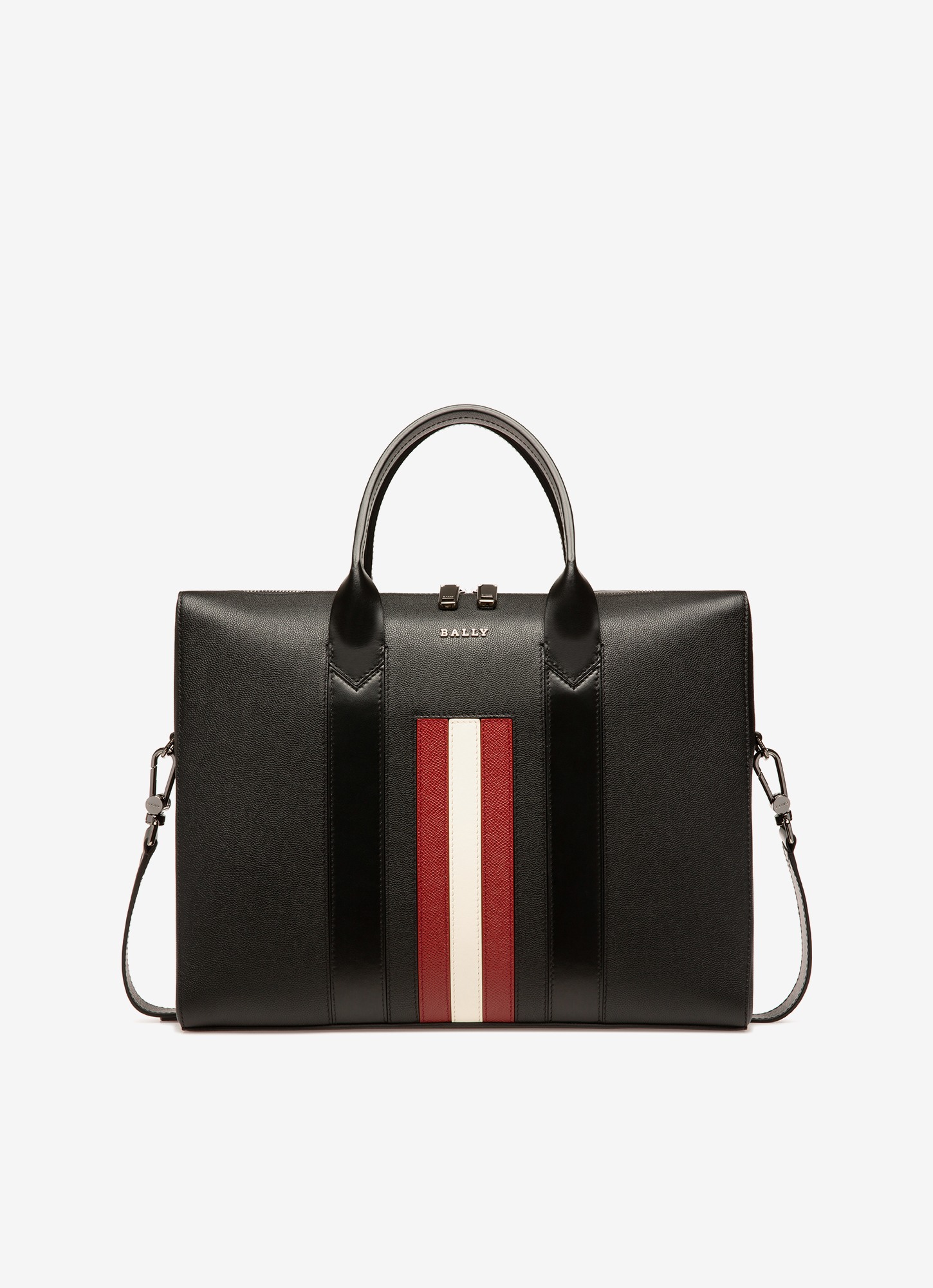 Elter Leather Business Bag In Black
