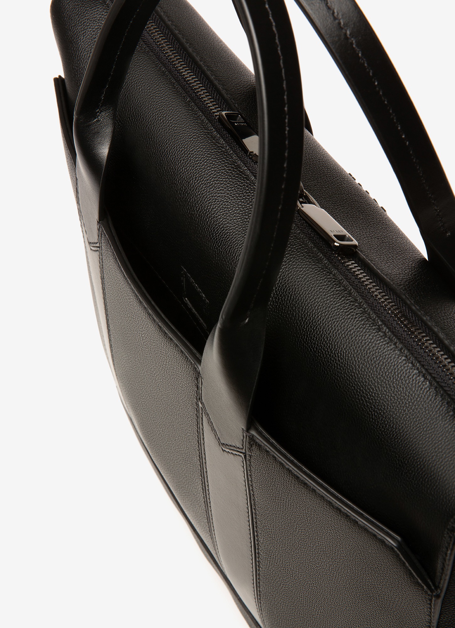 Elter Leather Business Bag In Black