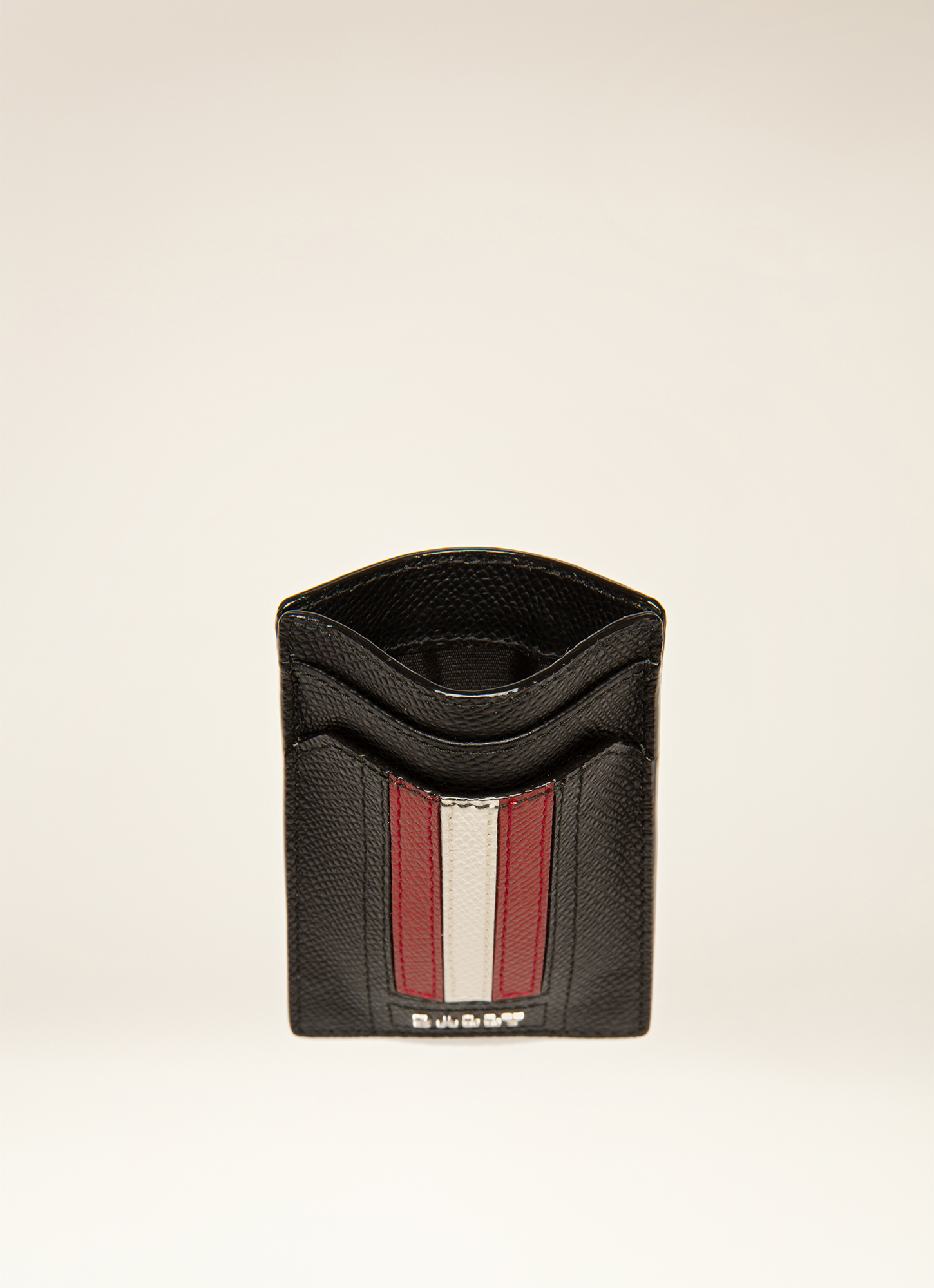 Taedy Leather Card Holder In Black