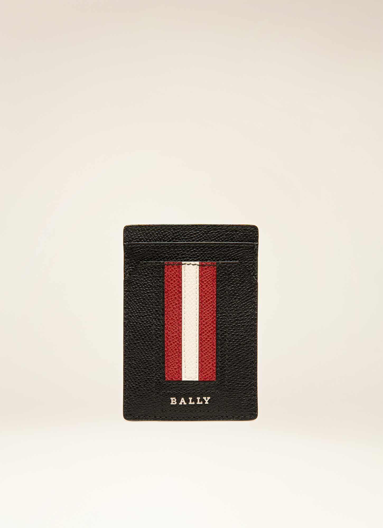 Taedy Leather Card Holder In Black