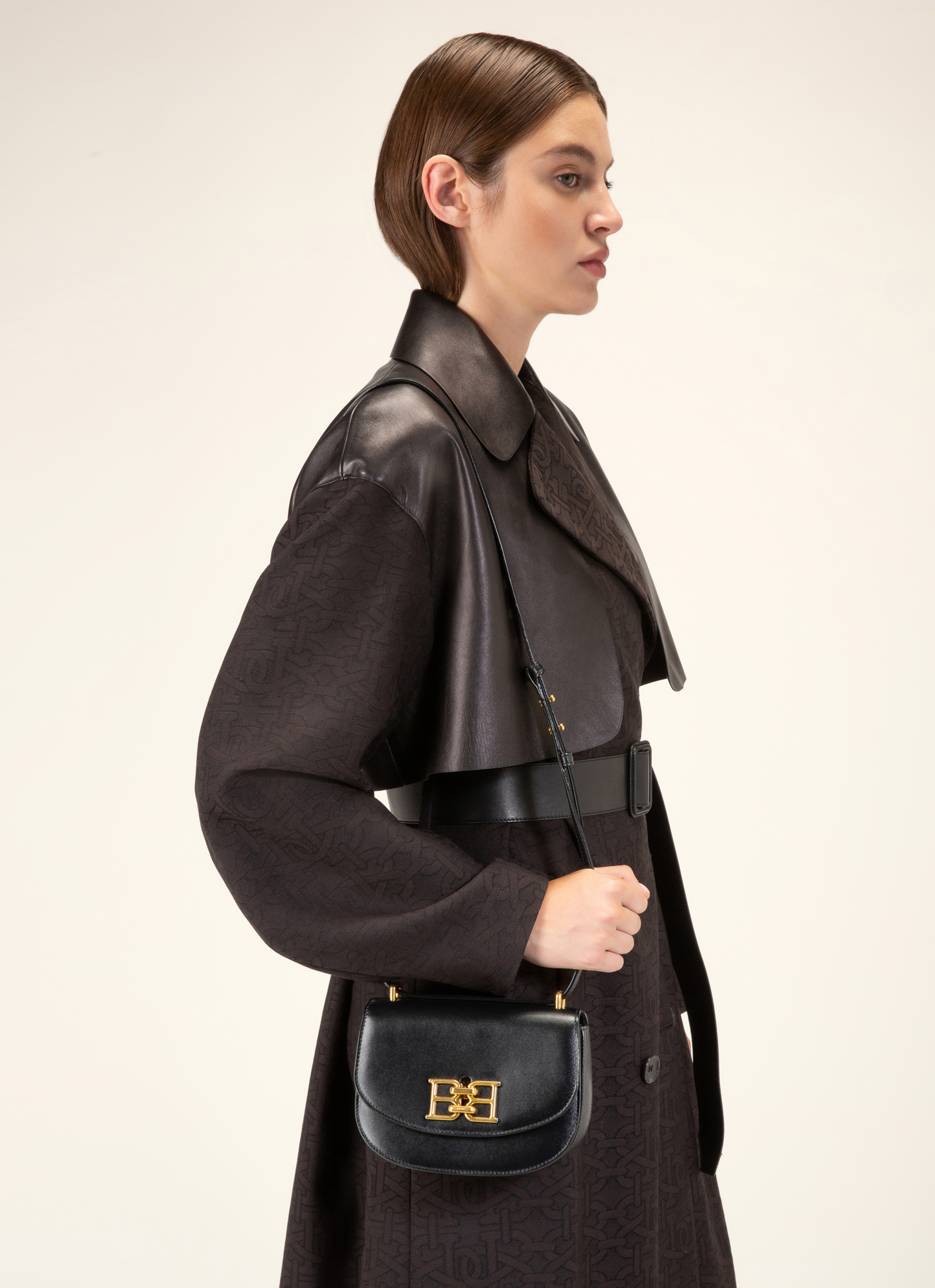 Baily Leather Minibag In Black