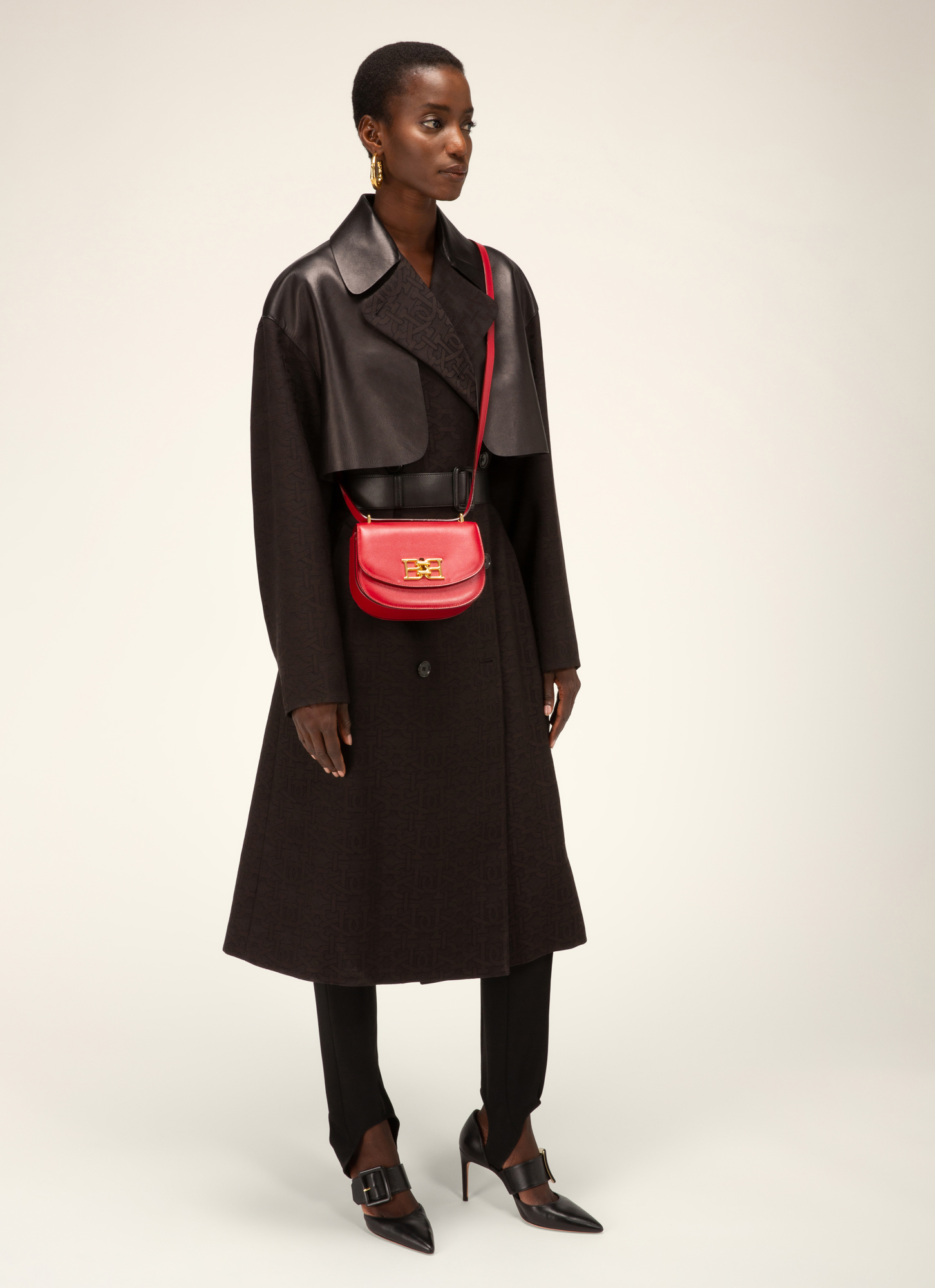 Baily Leather Minibag In Red