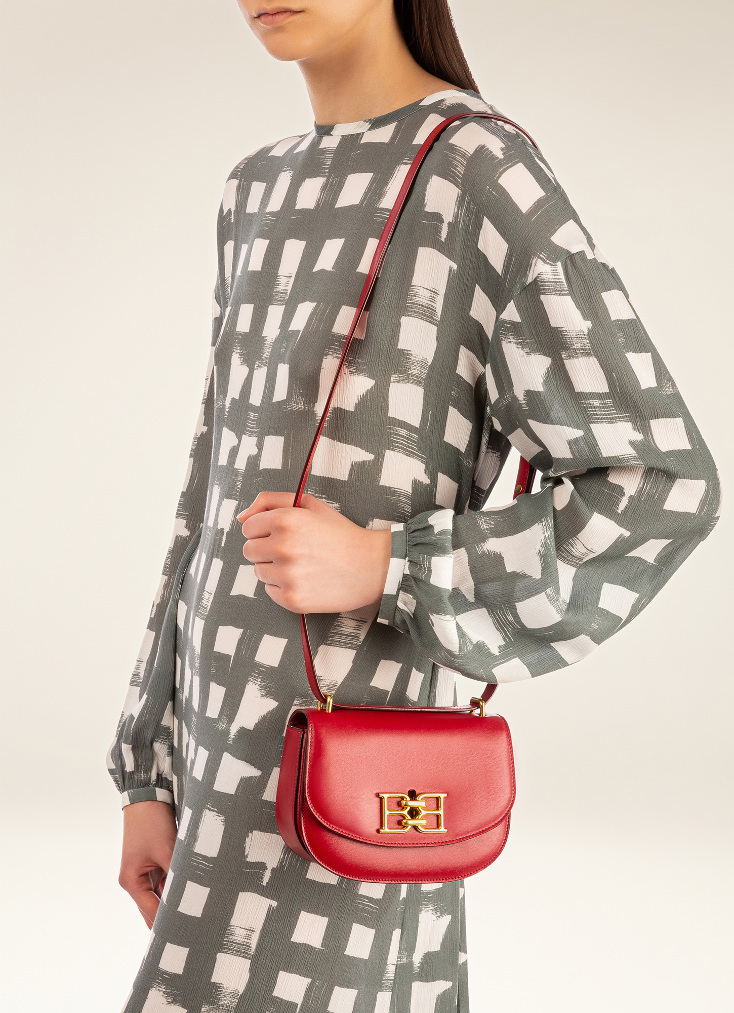 Baily Leather Minibag In Red