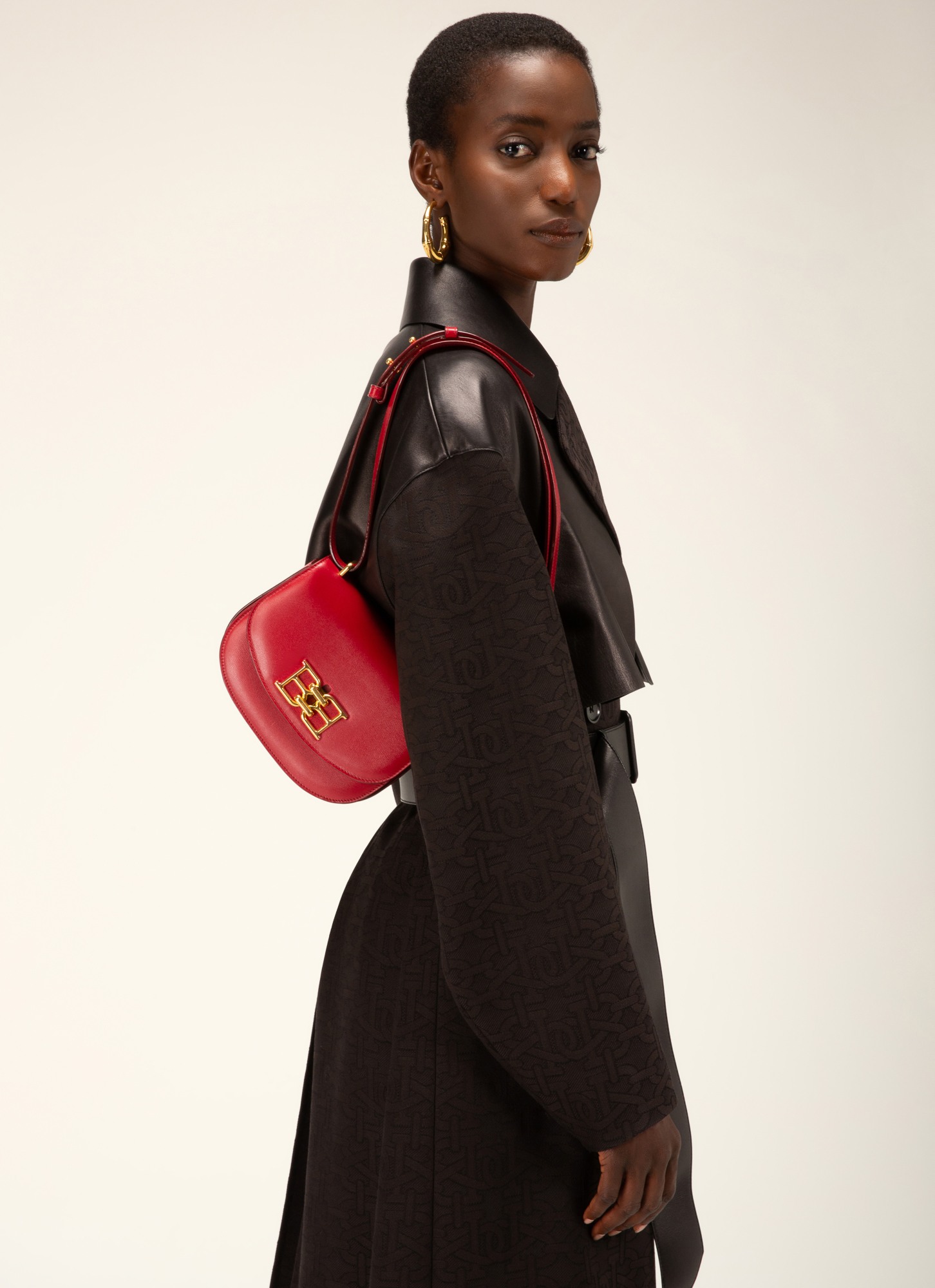 Baily Leather Minibag In Red