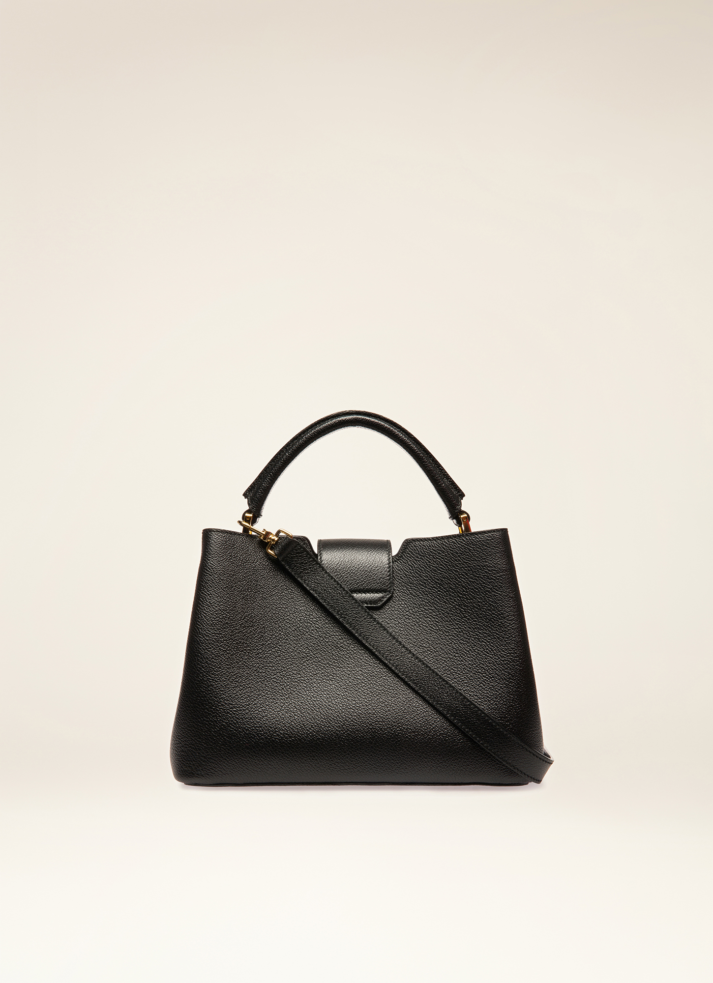 Jorah Leather Top Handle Bag In Black