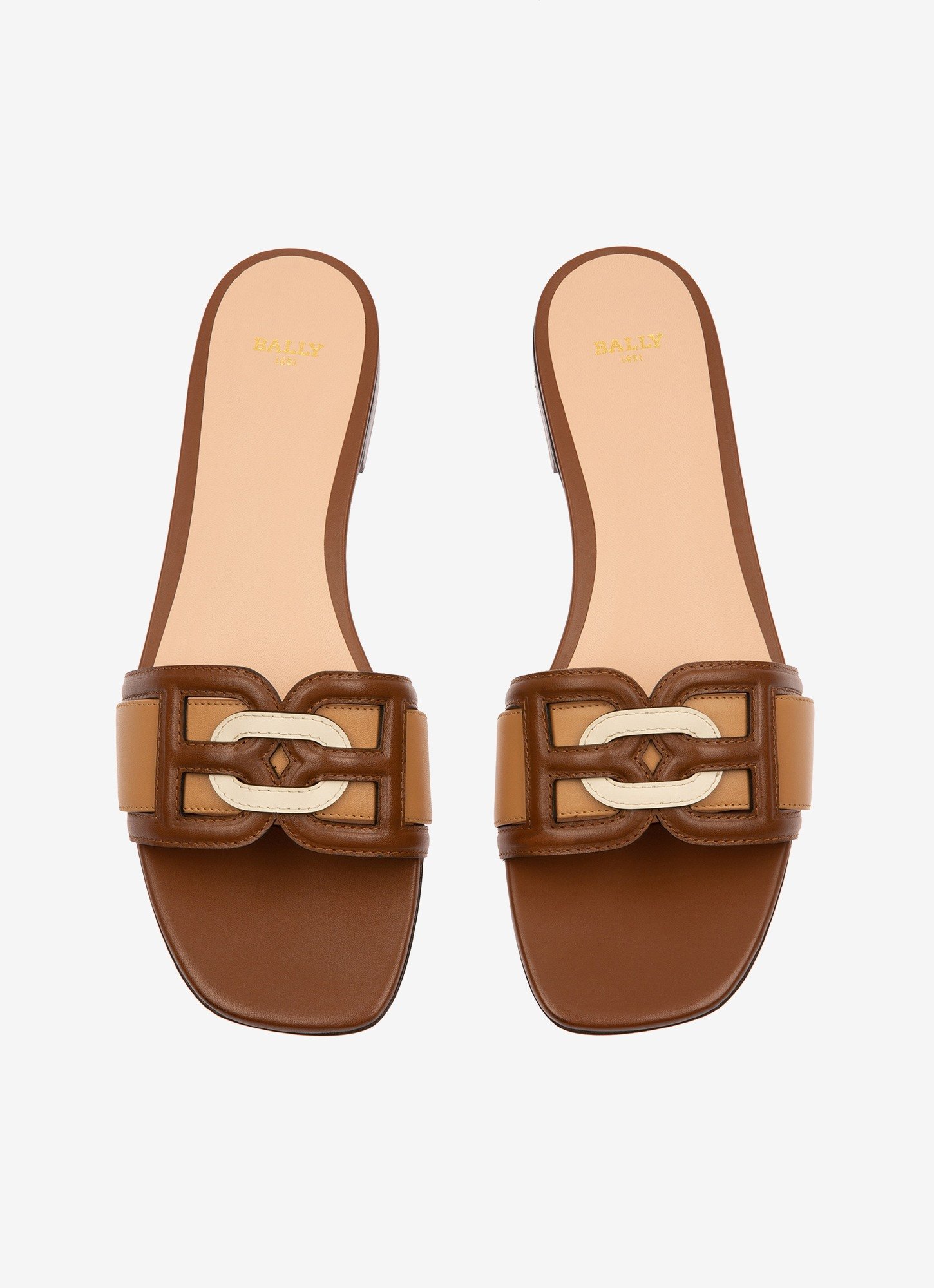 Peoni Leather Slides