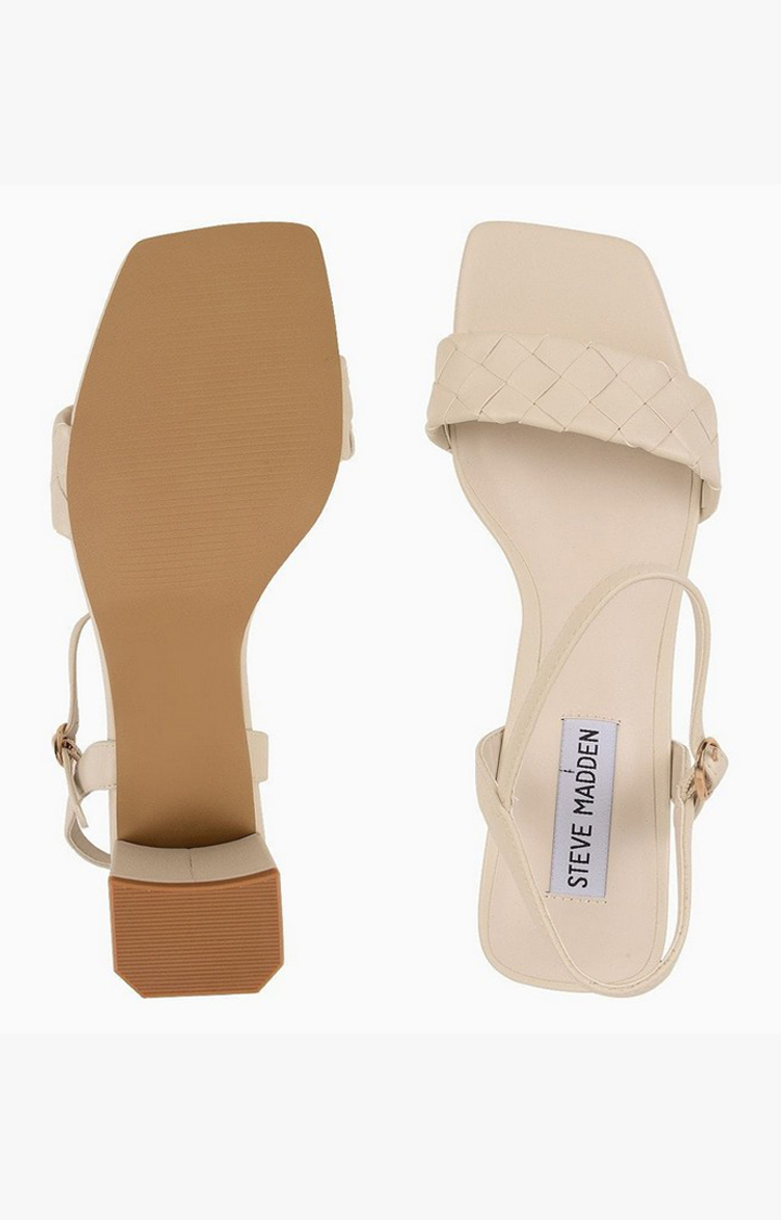 Haddie White Heel Sandals