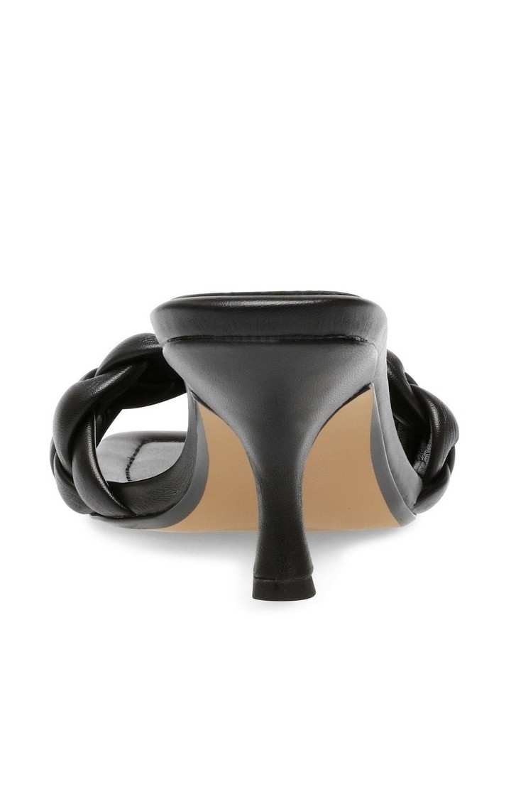 Assist Black Heel Sandals