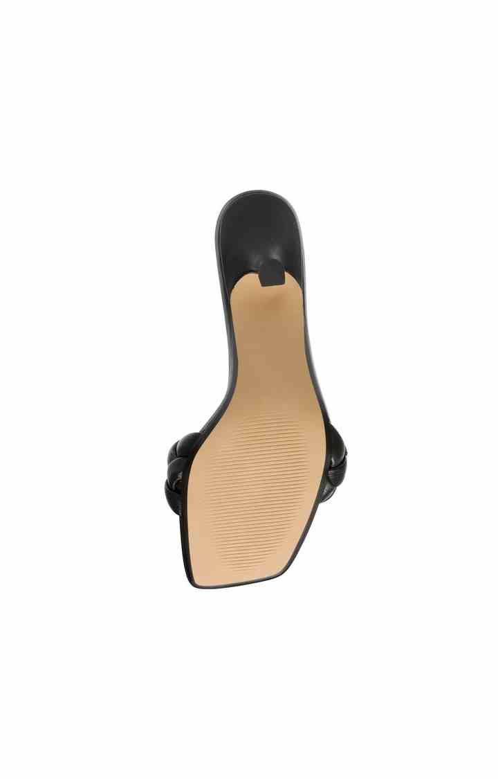 Assist Black Heel Sandals