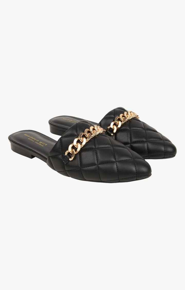 Squad Black Closed Flats & Ballerinas