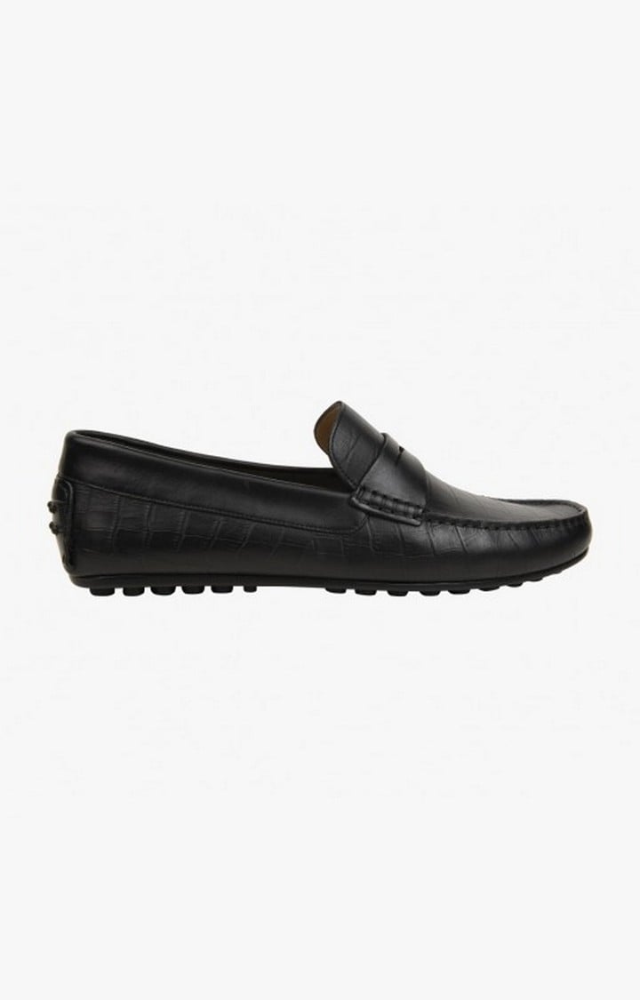 Yorkk Black Driver Loafers