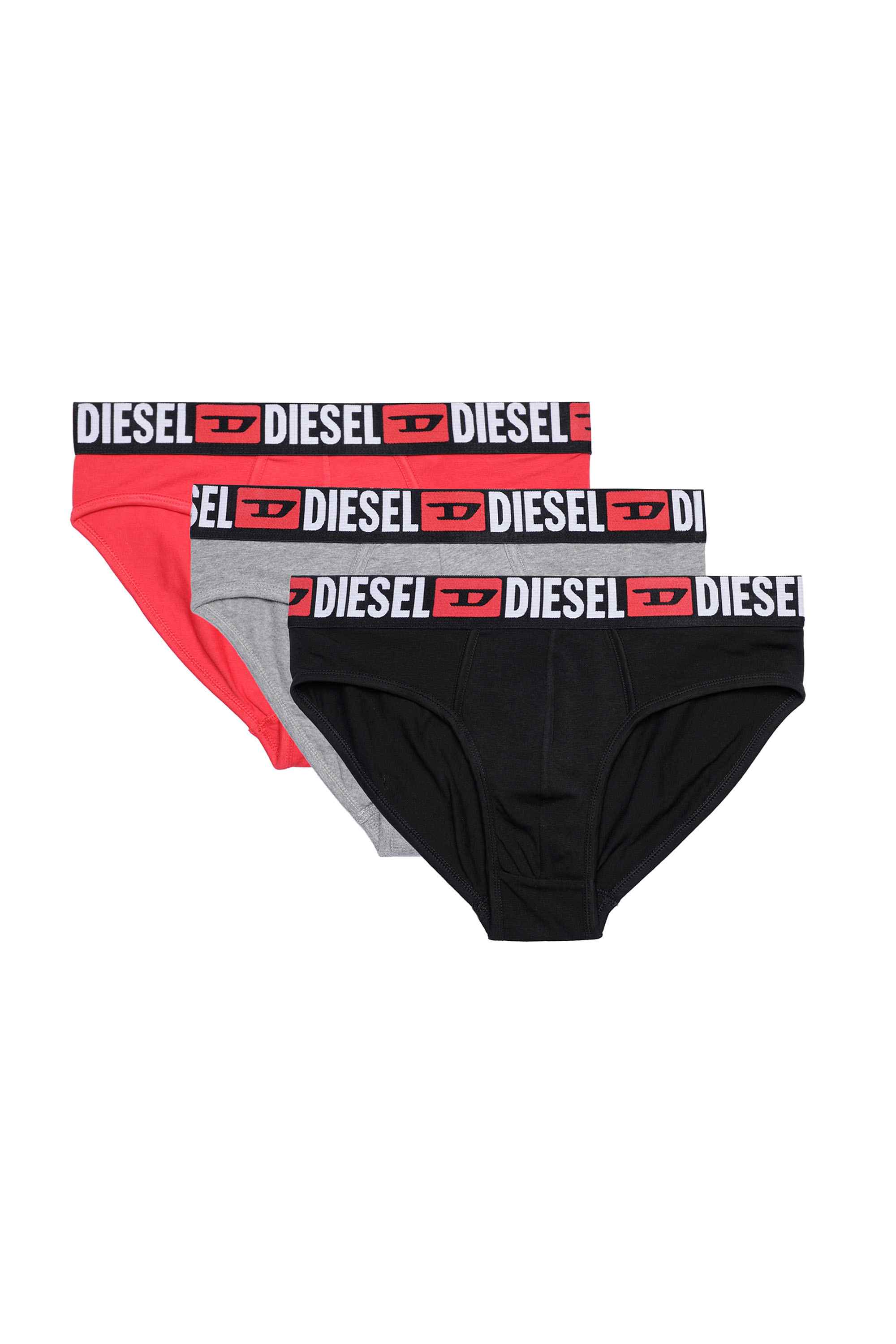 Black Three-pack of solid-colour briefs