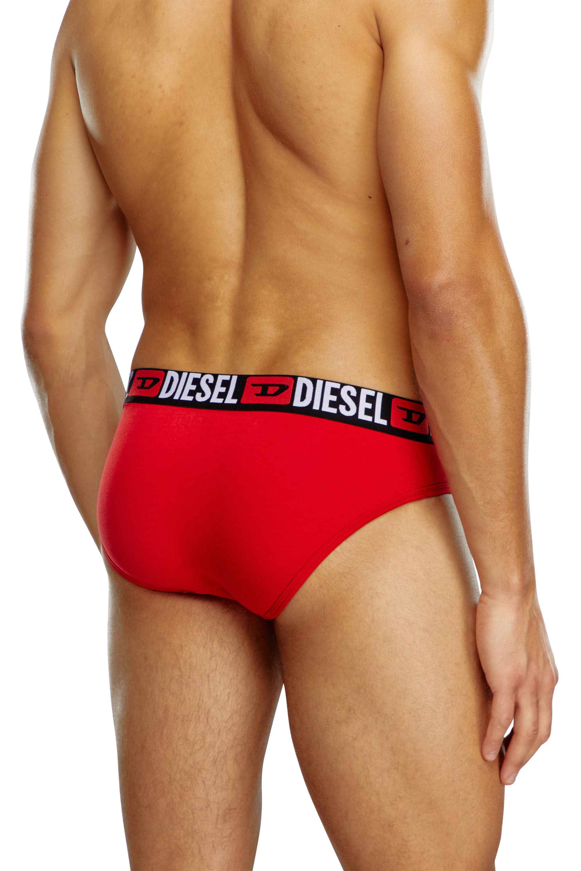 Black Three-pack of solid-colour briefs