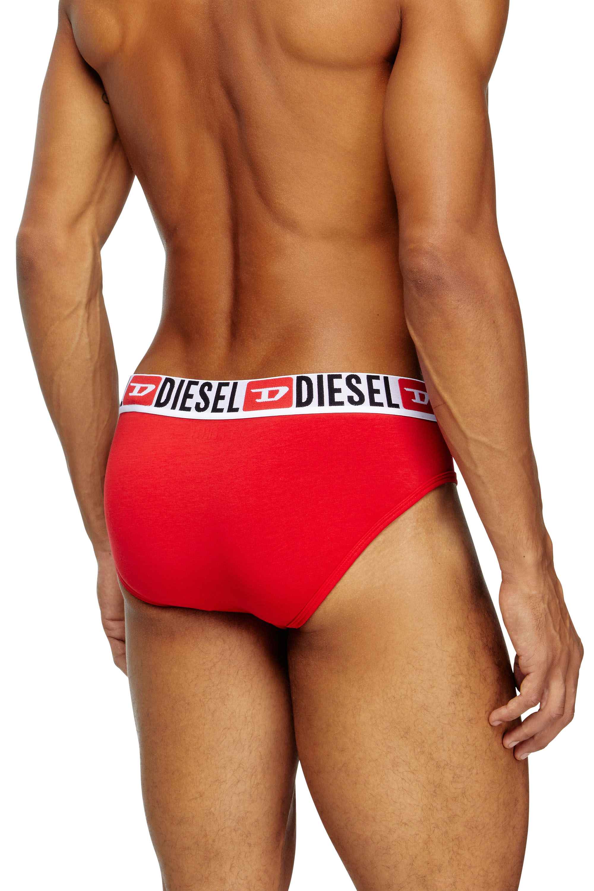 Blue Three-pack of solid-colour briefs
