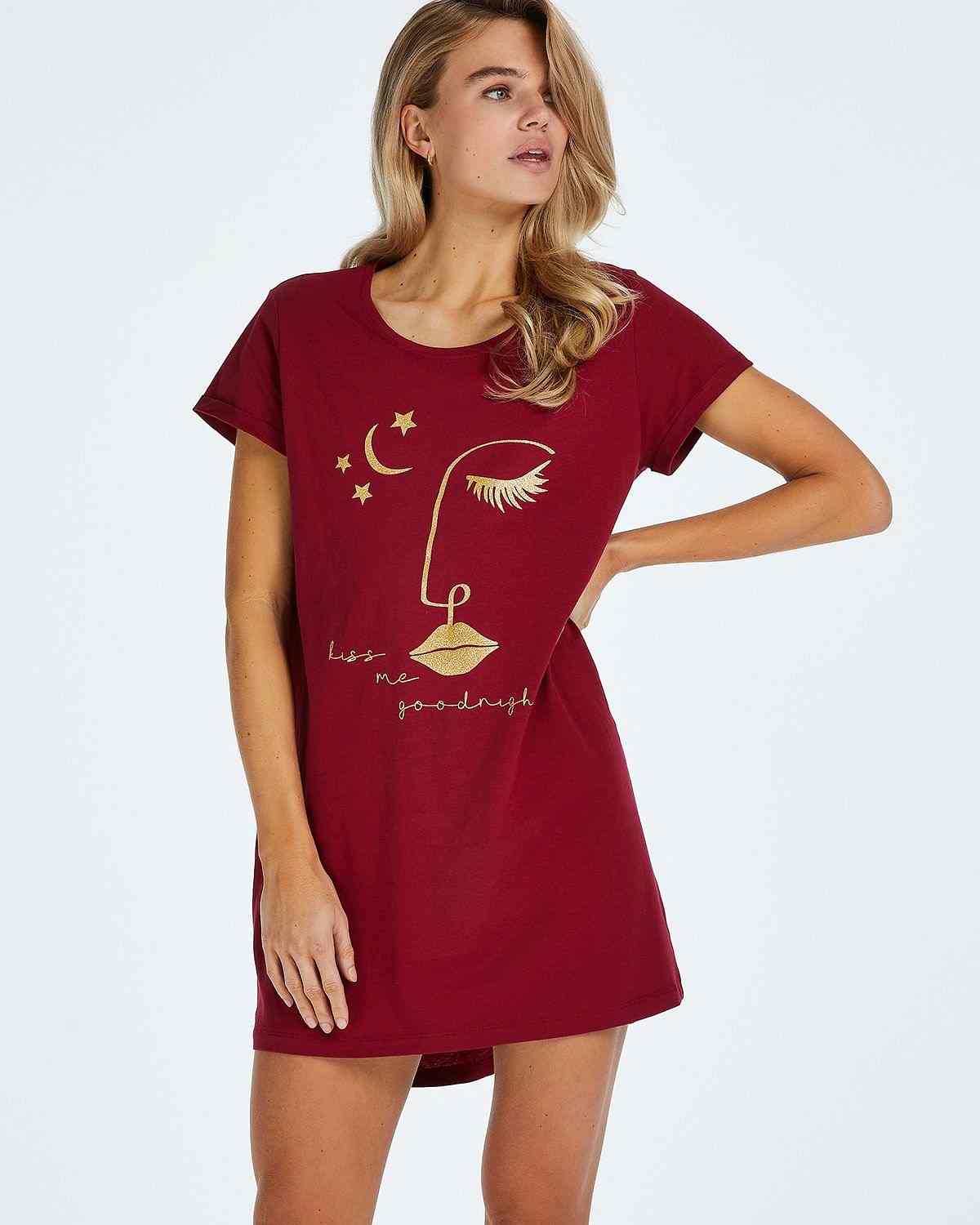Round Neck Nightshirt