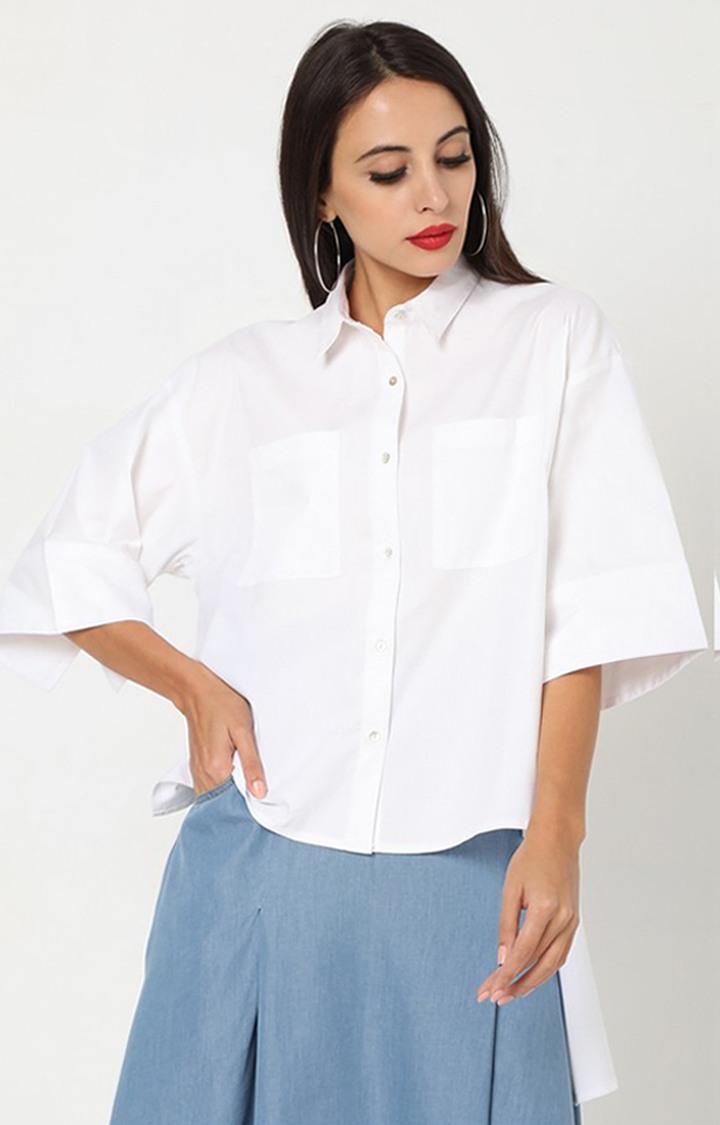 GAS | High-Low Boxy Shirt with Patch Pockets