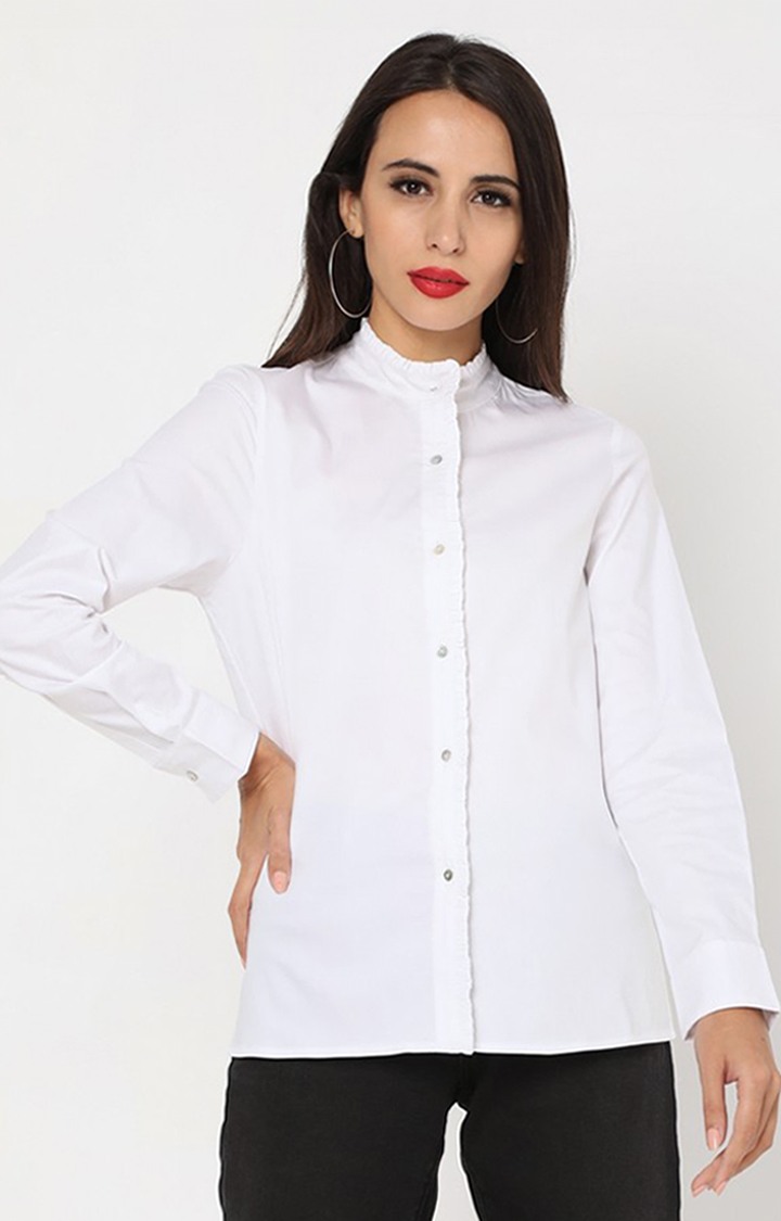 GAS | Full Sleeves Shirt with Band Collar