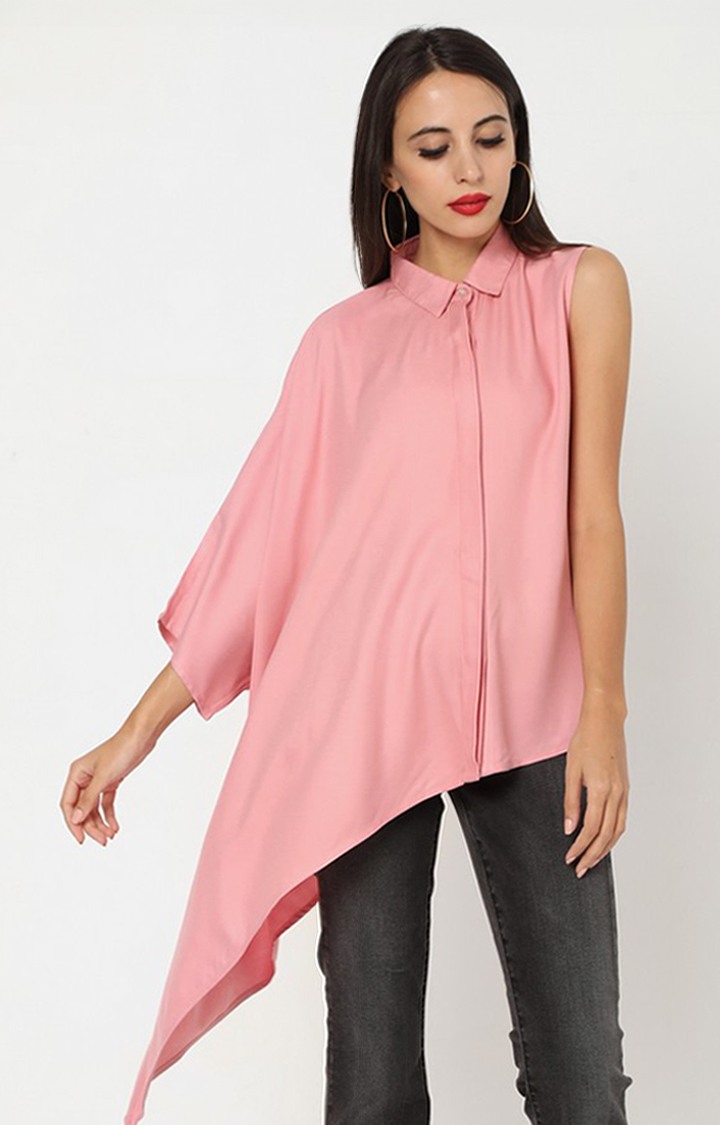 GAS | Asymmetrical Shirt with Concealed Button Placket