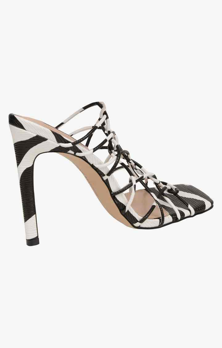 Tygress Black Heel Sandals