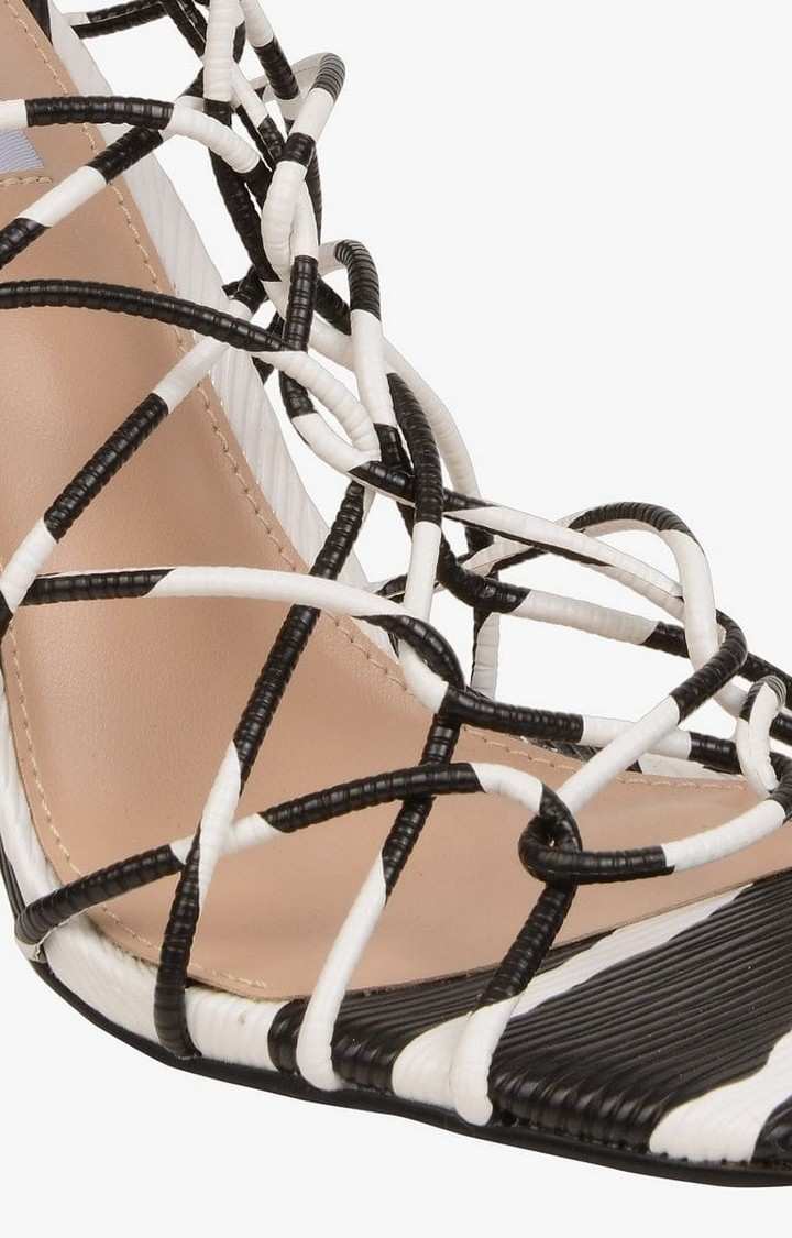 Tygress Black Heel Sandals