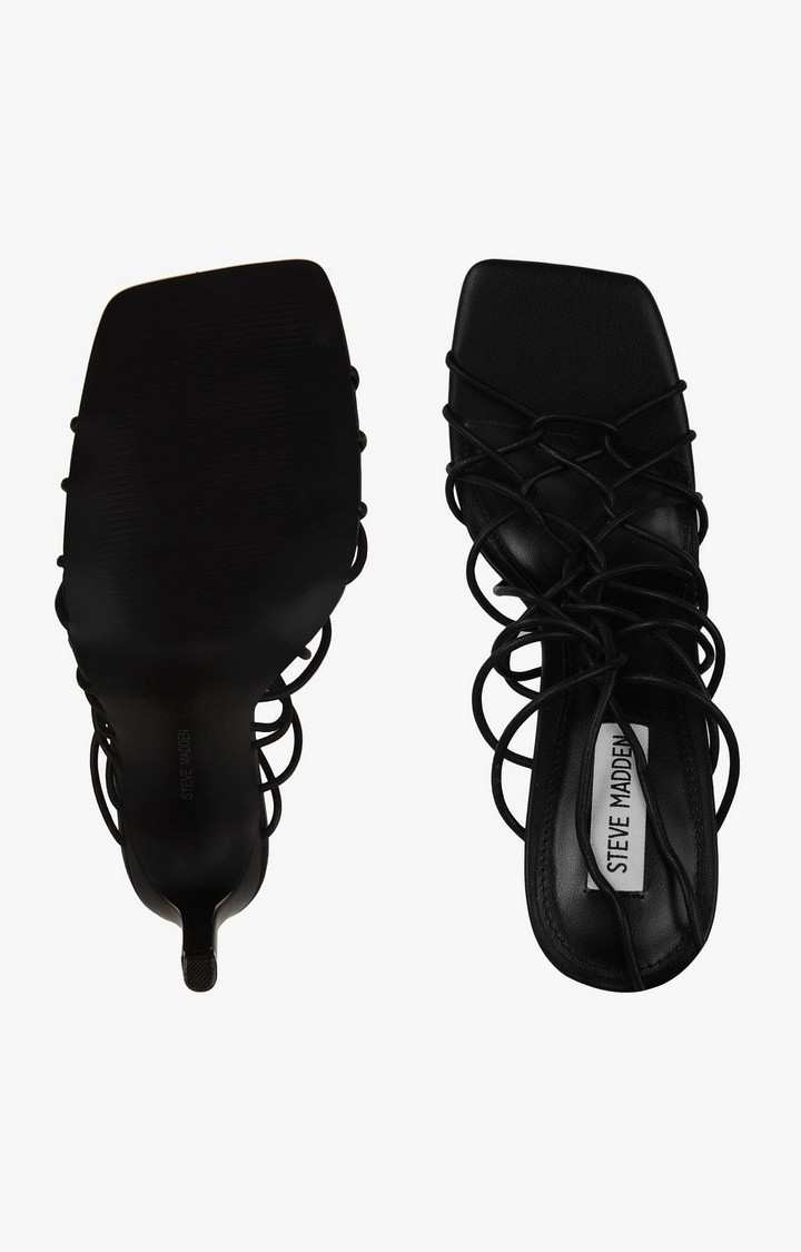 Tygress Black Heel Sandals