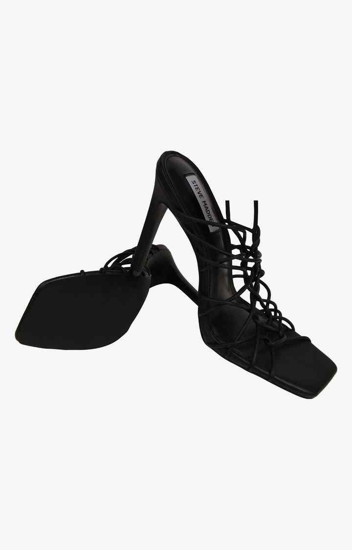 Tygress Black Heel Sandals