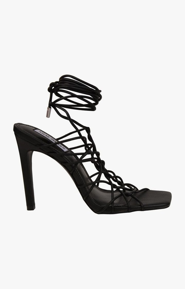 Tygress Black Heel Sandals