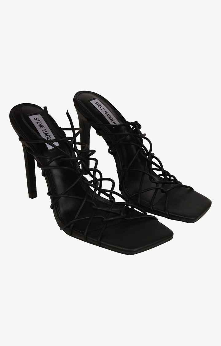 Tygress Black Heel Sandals