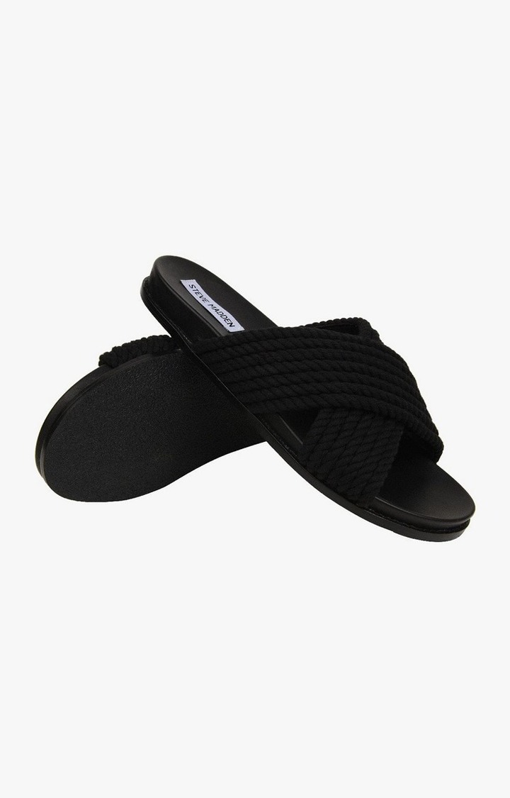 Deniz Black Flats