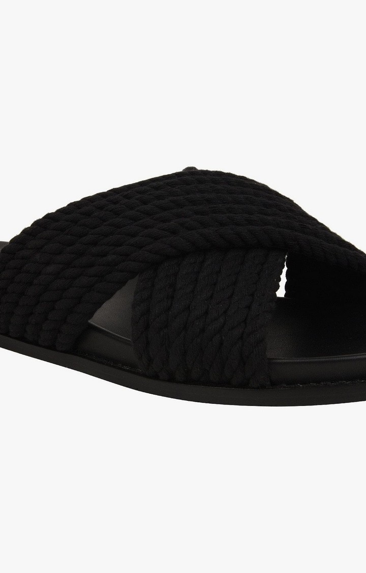 Deniz Black Flats