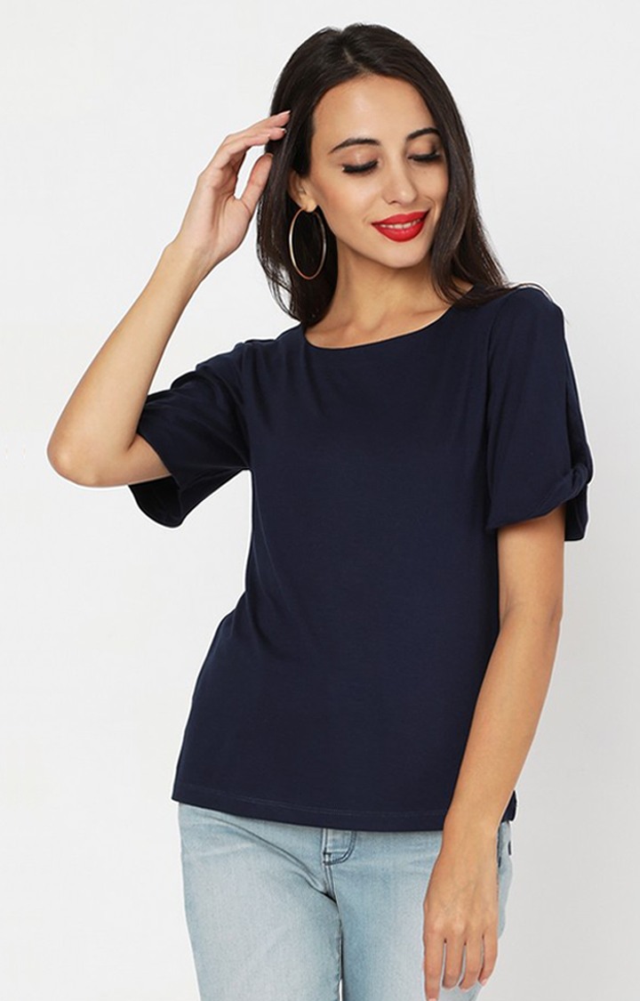 GAS | Boat-Neck Top with Sleeve Cut-Out