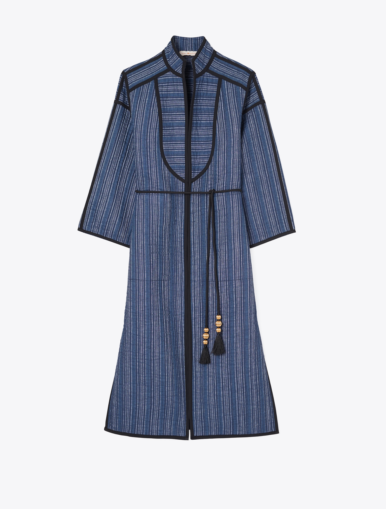 Quilted Linen Jacket -  INDIGO LINEN