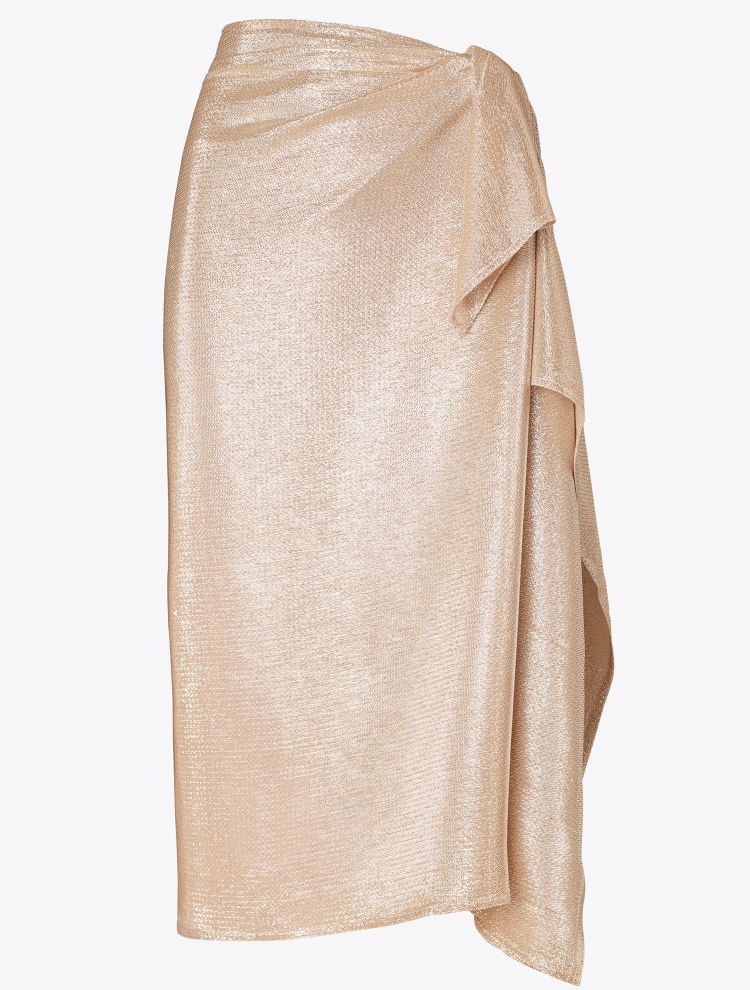 Lurex Sarong Skirt - Champagne Lurex