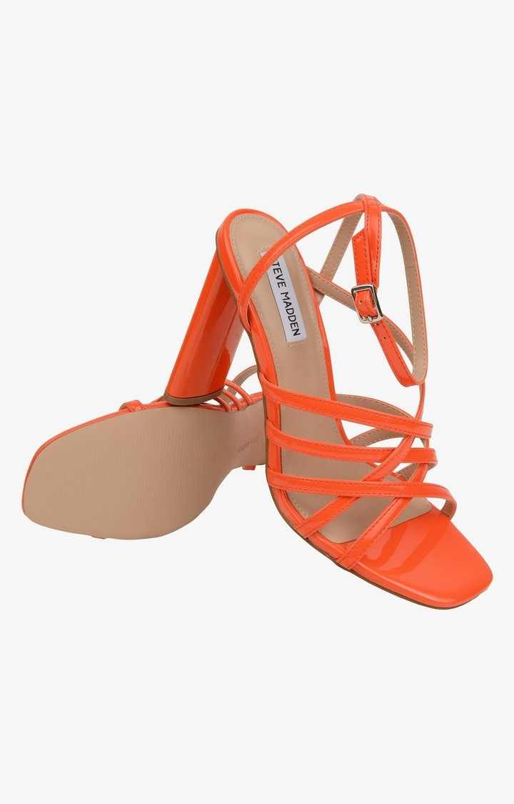 Tantalize Orange Heel Sandals