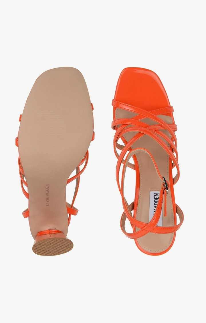 Tantalize Orange Heel Sandals