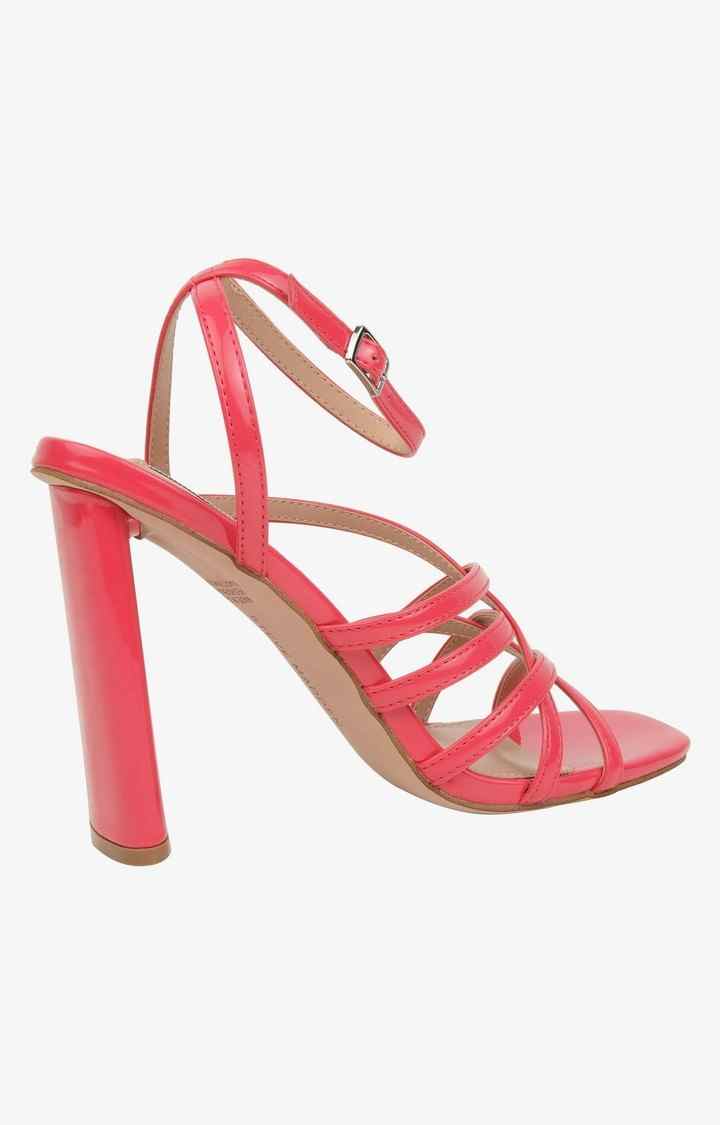 Tantalize Pink Heel Sandals