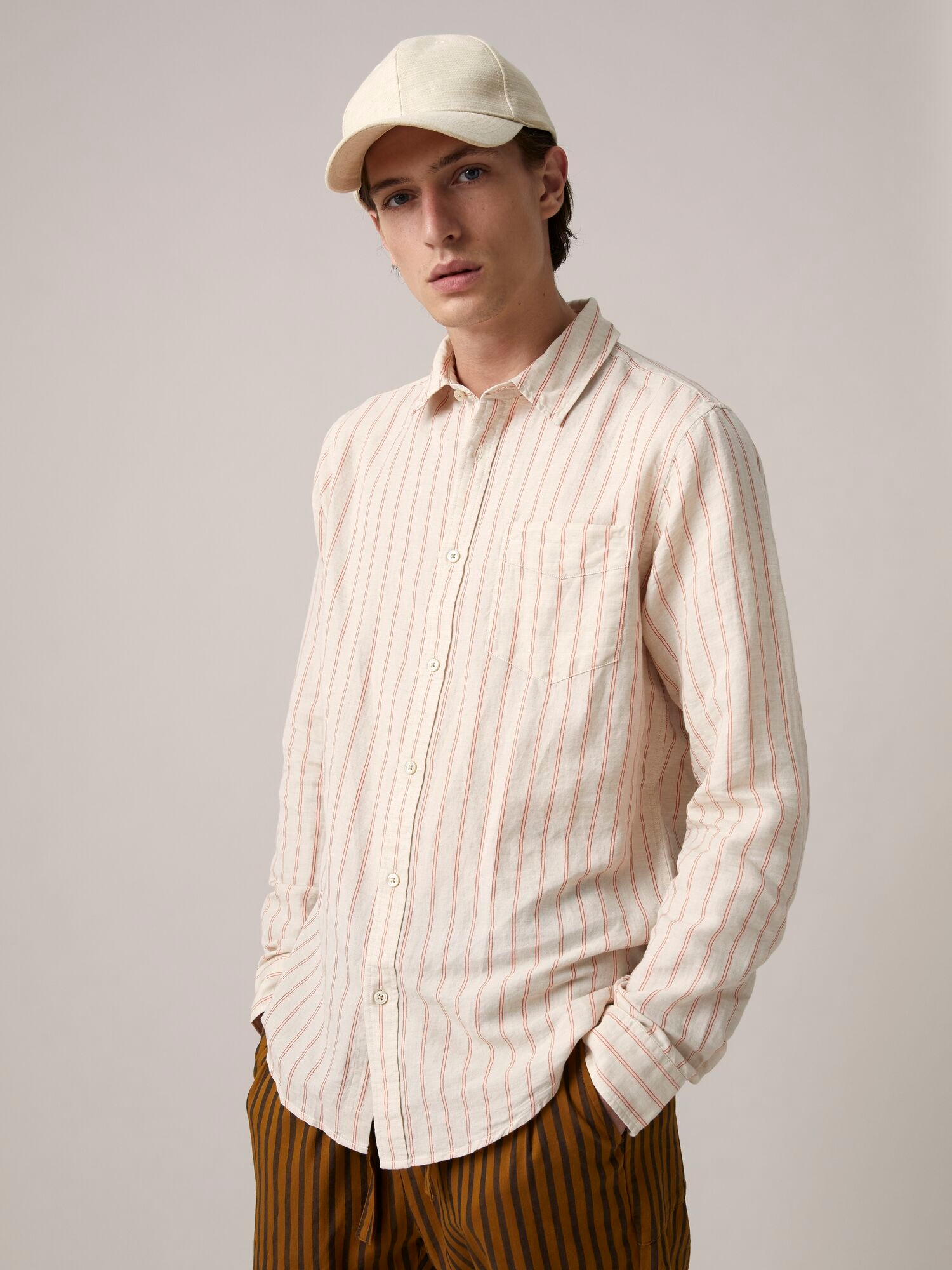 Scotch & Soda | REGULAR FIT- Striped shirt with organic cotton blend 3