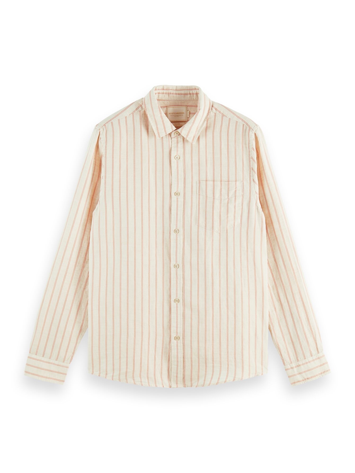Scotch & Soda | REGULAR FIT- Striped shirt with organic cotton blend 2