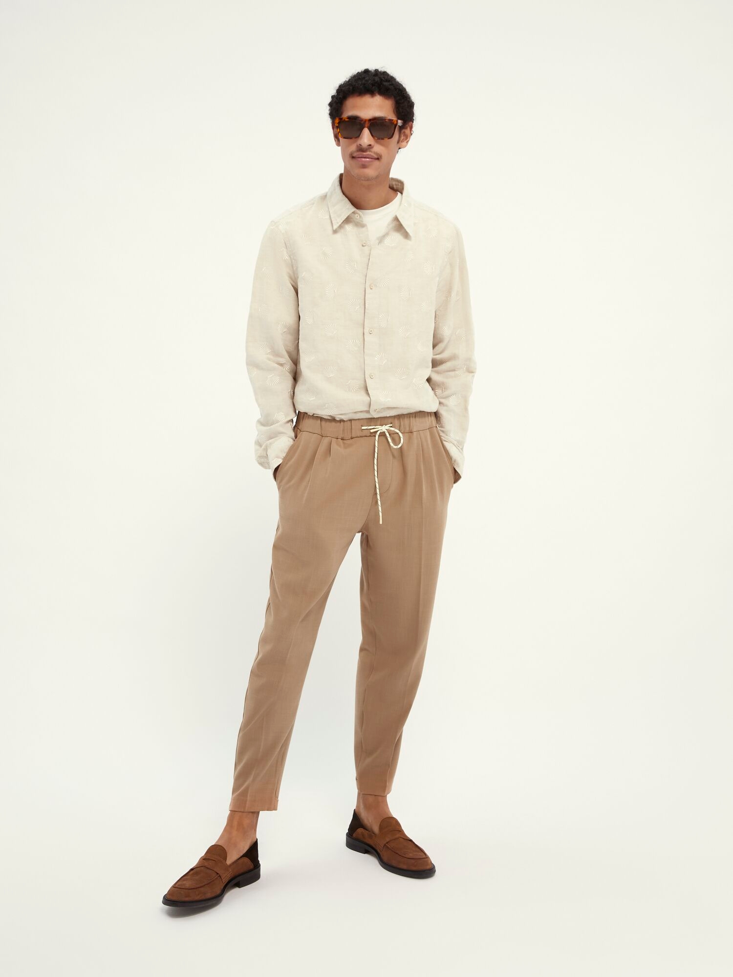 Scotch & Soda | RELAXED FIT- Embroidered organic cotton blend shirt 10