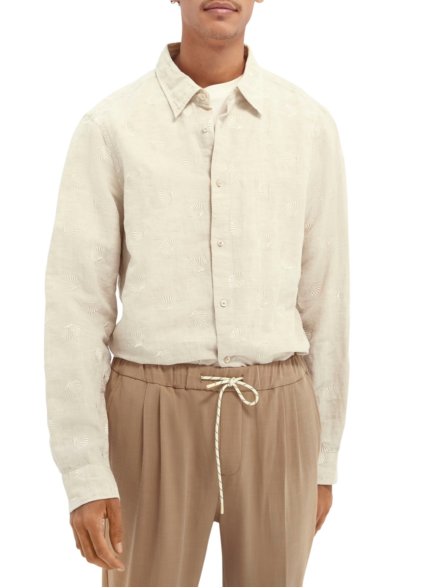 Scotch & Soda | RELAXED FIT- Embroidered organic cotton blend shirt 12