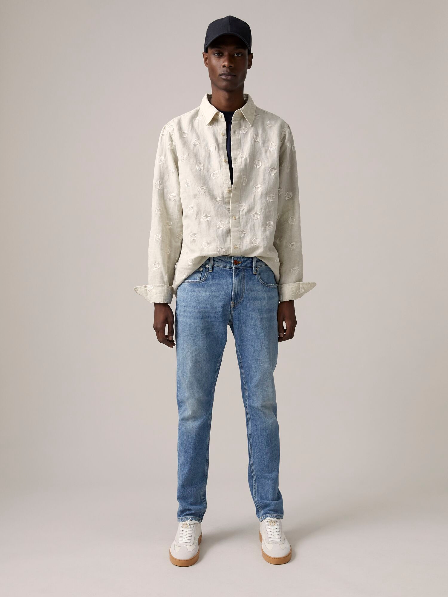 Scotch & Soda | RELAXED FIT- Embroidered organic cotton blend shirt 4