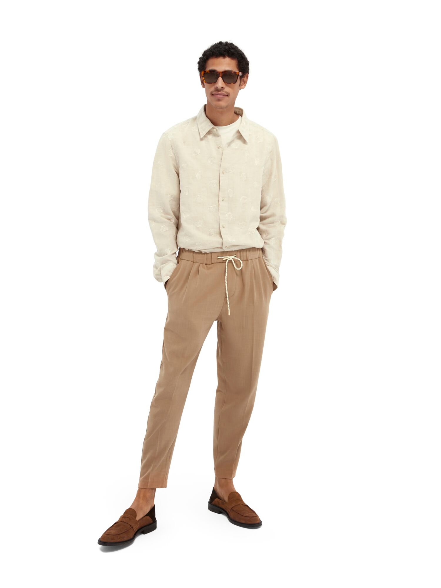 Scotch & Soda | RELAXED FIT- Embroidered organic cotton blend shirt 7