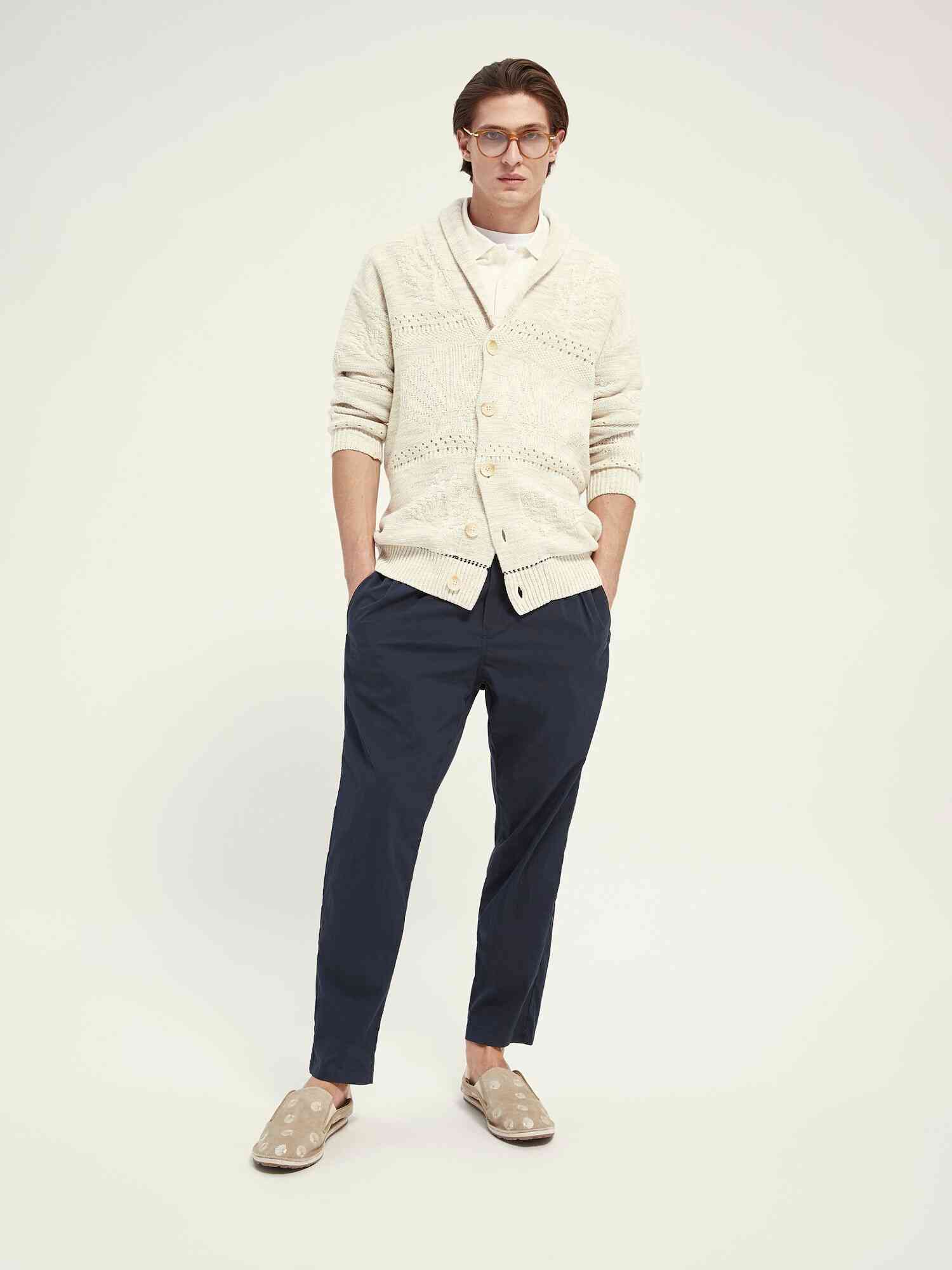 Structured cotton pique polo with contrast tipping